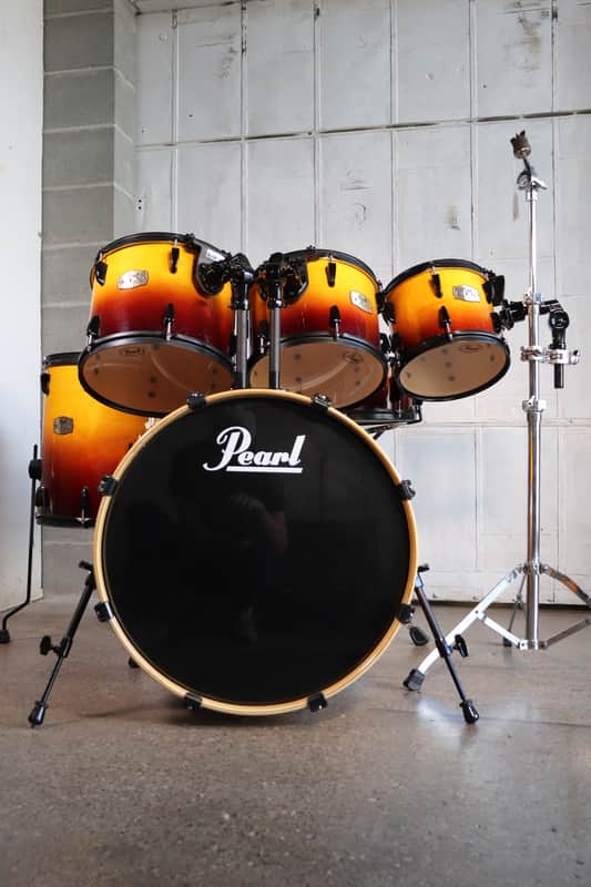 Pearl ELX Export 6pc Drum Kit Set 22/16/13/12/10/14" Burnt Toast image 1