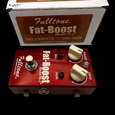 Fulltone Fat Boost FB-2 2000s - Red X5442 image 4