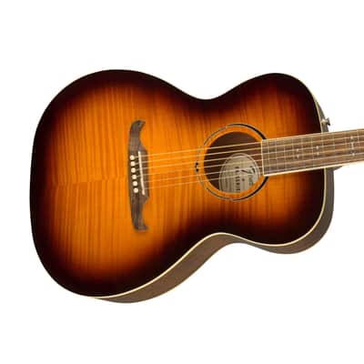 Fender FA-235E Acoustic Guitar, Walnut FB, Mocha Burst image 6