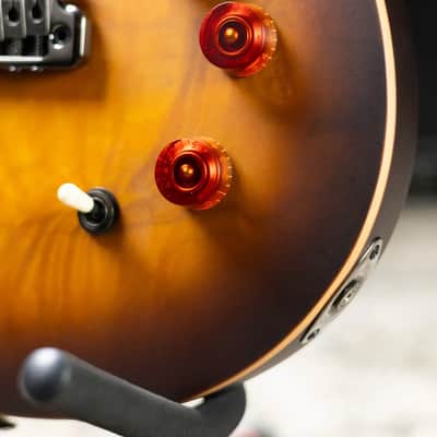 PRS SE Limited Edition David Grissom Exotic Burl Top Electric Guitar - McCarty Tobacco Sunburst with Gig Bag image 10
