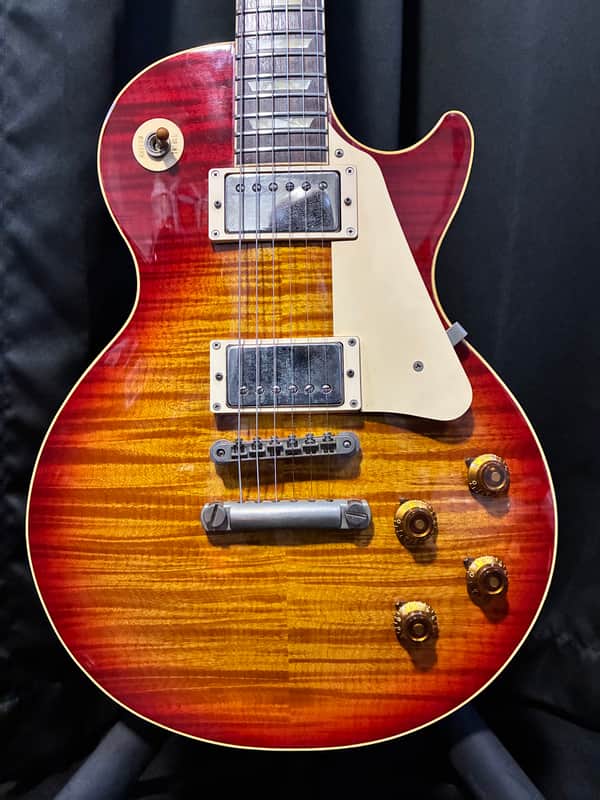 Orville LPS-80F Les Paul Standard Photo Flame 1994 - 1997 - Cherry Sunburst image 1