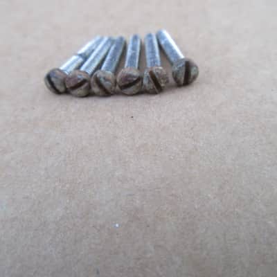 Vintage 1970s Gibson Humbucker Guitar Pickup Pole Piece Screws image 2
