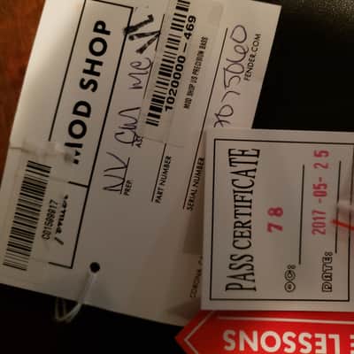 Fender Mod Shop Precision Bass Left-Handed 2017 Satin Black image 7