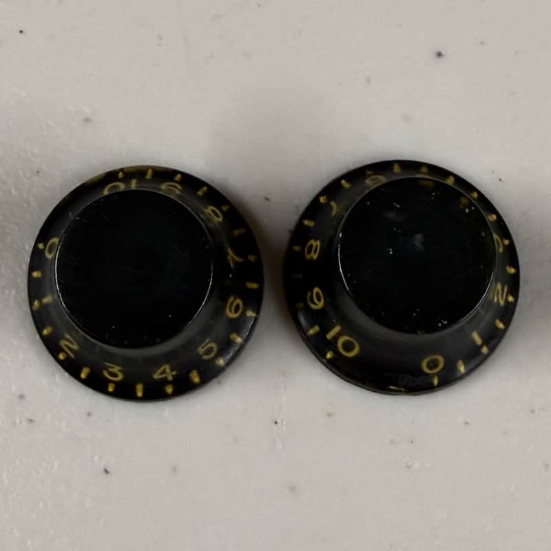 Gibson Les Paul Custom Knobs 1950's (2) No Cracks RARE (K-341) image 1