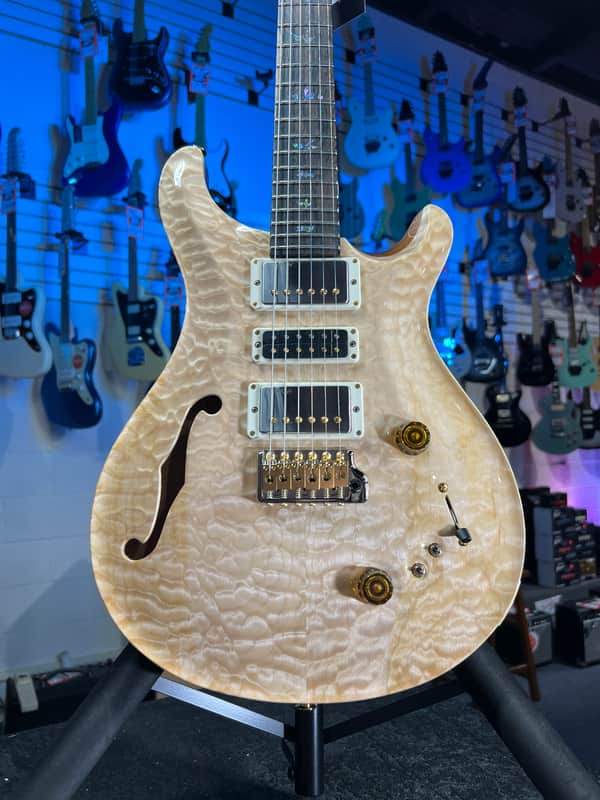 PRS 2025 Wood Library Special 22 Semi Hollow, Custom - Quilt Natural, Paisley Case, Signature Dealer / 553 image 1