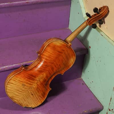1900s Stainer-Labeled Nice Quality 4/4 German Violin (VIDEO! Fresh Work, Ready) image 10