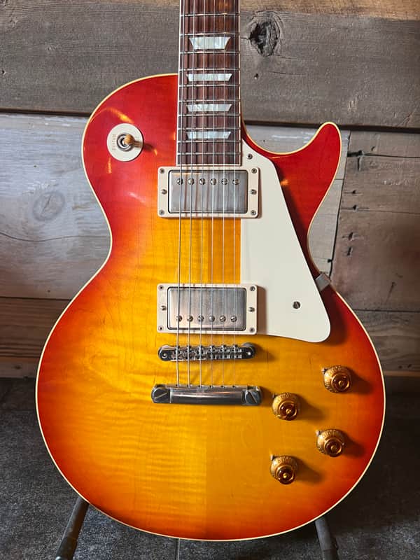Gibson Custom Shop Les Paul 1958 Reissue Plaintop VOS 2013 Washed Cherry R8 image 1