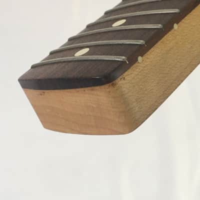 Vintage Fender Lefty Standard Stratocaster Neck 2001 Relic Strat Rosewood + Upgraded American Vintage Bone Nut image 15