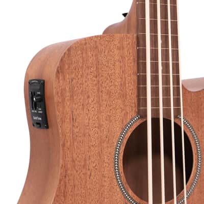 Gold Tone M-Bass25FL 25-Inch Scale Fretless 4-String Acoustic-Electric MicroBass w/Hard Case image 5