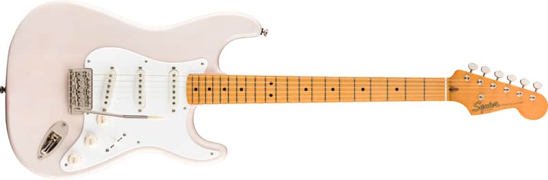 Mint Squier by Fender Classic Vibe 50s Stratocaster, Maple Fretboard, White Blonde image 1