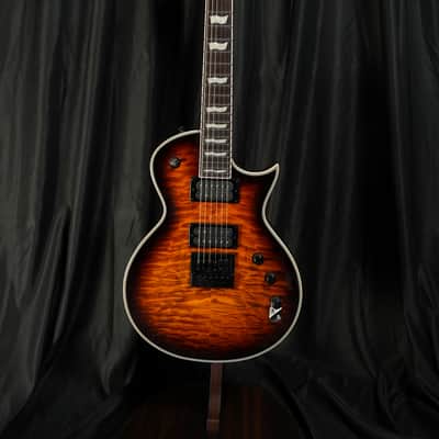 ESP LTD EC-1000 Evertune FM Dark Brown Sunburst - Demo image 3