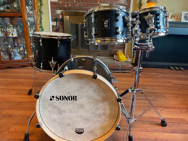 Sonor SQ1 Drum Set - GT Black - 20,10,12,14 used excellent birch made in Germany image 1