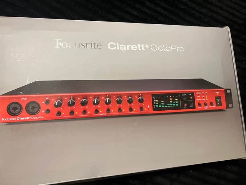 Focusrite Clarett+ OctoPre 8-Channel Microphone Preamp with ADAT I/O 2022 - Present - Red image 1