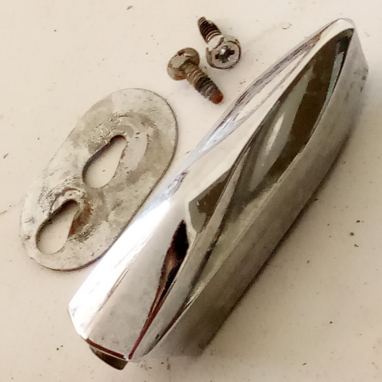 Premier 1+ Tom Drum Lug Olympic Chrome Vintage 60s England 9/16" UK Floor Parts — main photograph