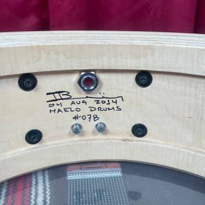 Maelo Drums 5th Anniversary Curly Maple 5.5x14 Snare Drum image 15