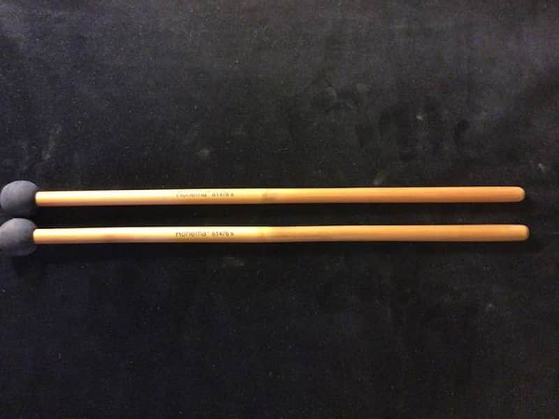 Rohema Percussion - Percussion Mallets Rubber Soft 25MM Ball (Made in Germany) Bamboo Handle image 1
