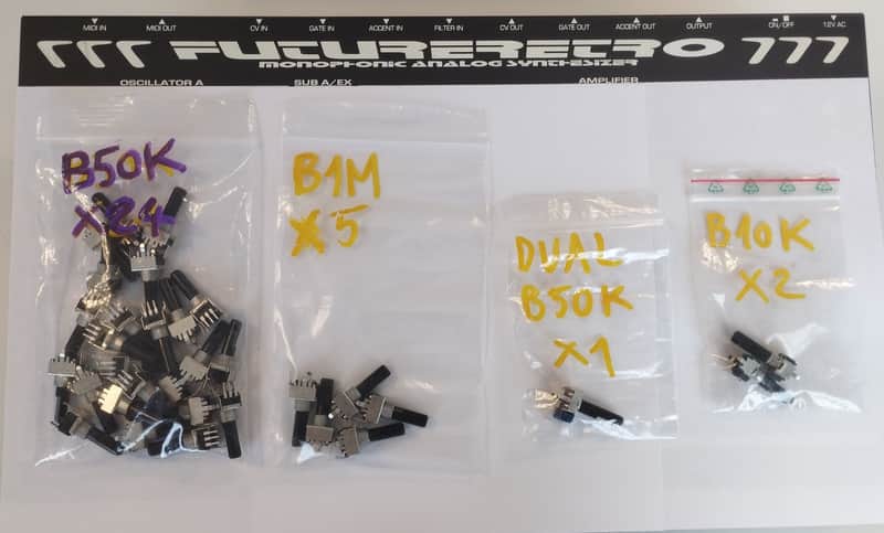 Complete set (32 pcs) - Brand new Rotary Potentiometers- Future Retro- FR777 image 1