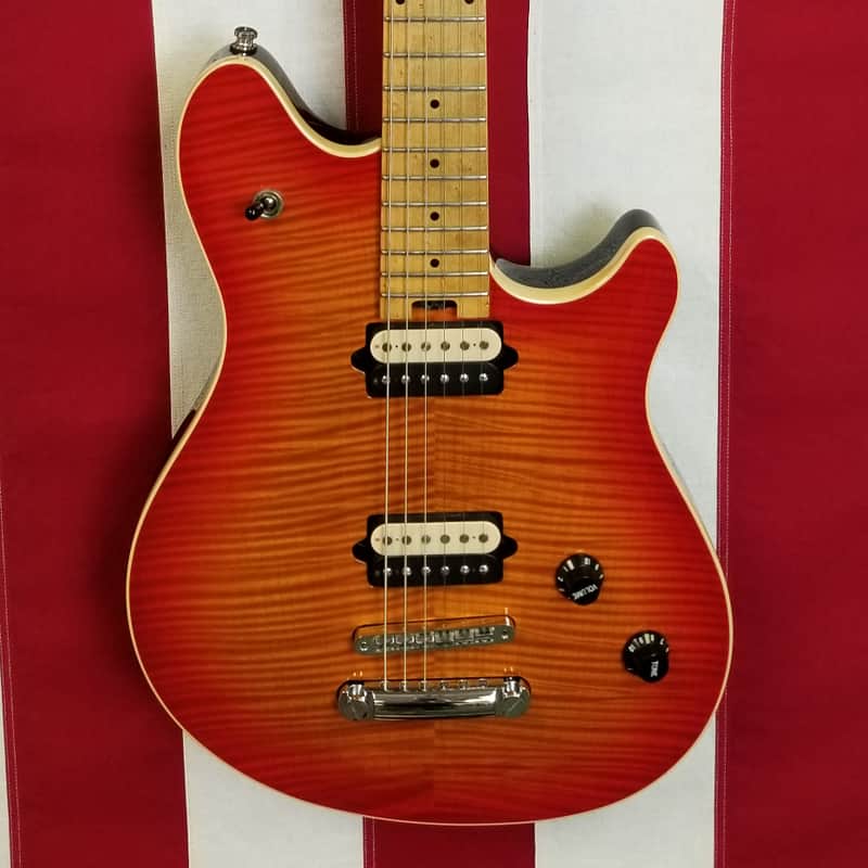 1998 Peavey Wolfgang Archtop Standard - Made In USA - Flame Maple Top - Original Case image 1