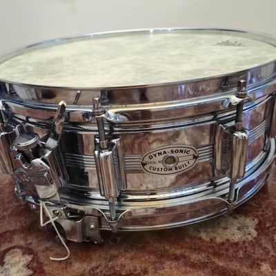 ROGERS DYNASONIC 5 X14" SNARE DRUM, COB, "BEAVERTAIL" LUGS, EXCEPTIONAL image 1