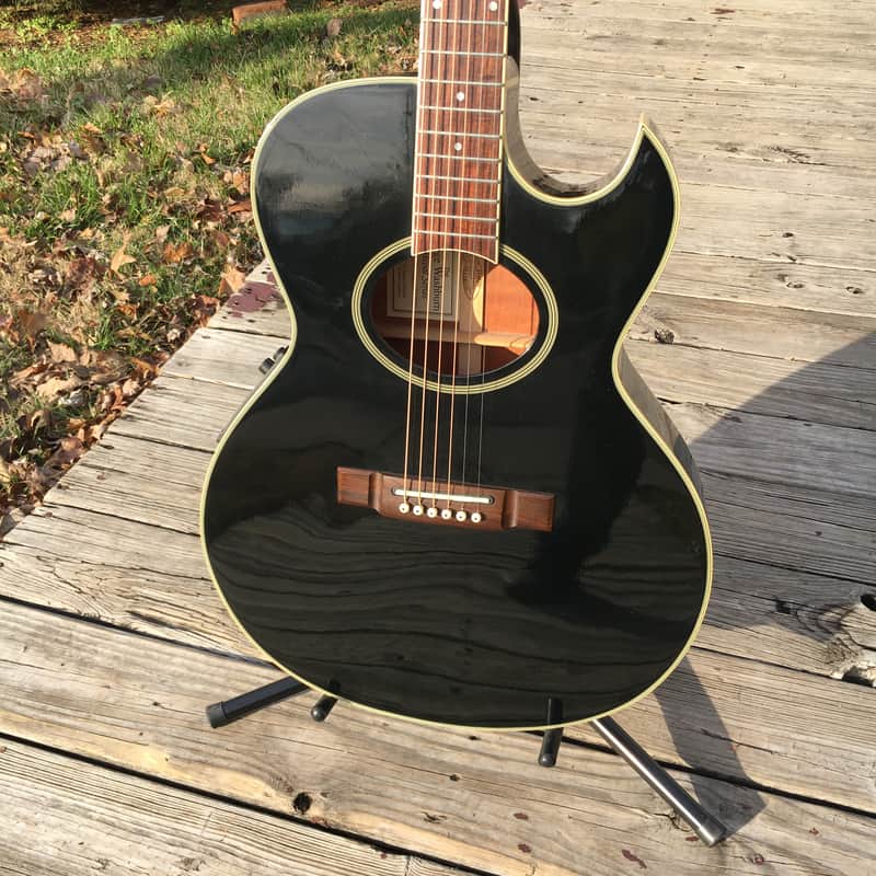 1996 George Washburn Festival Series EA20MB Black | Reverb