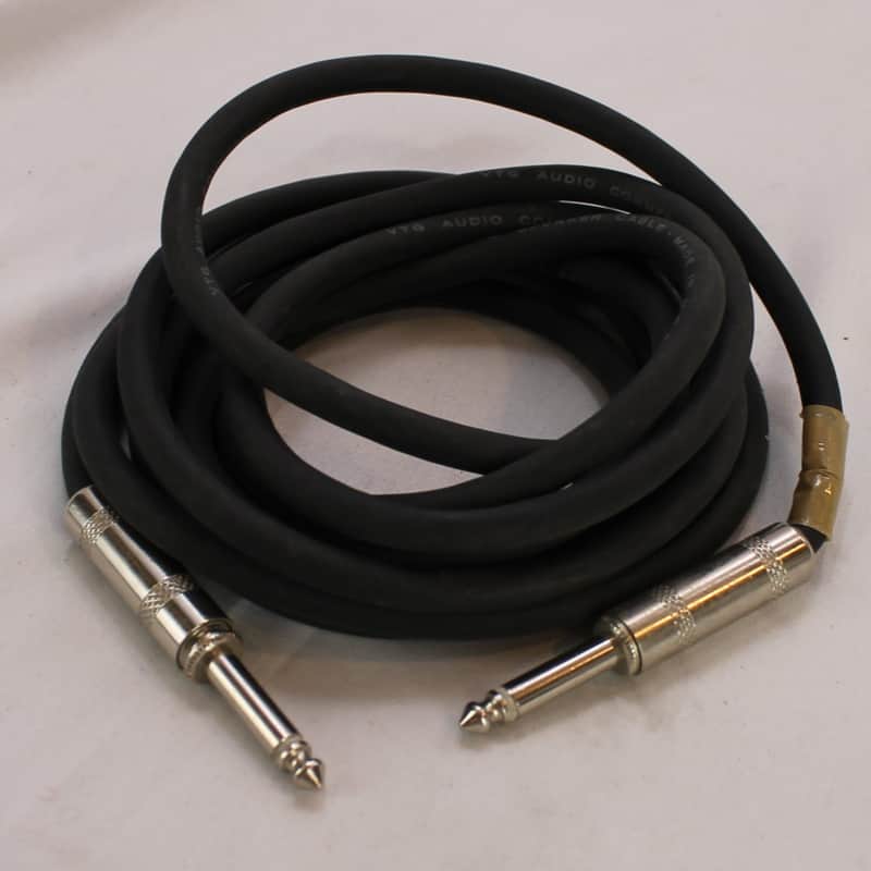 Vintage VTG Instrument Cable ~10Ft Mono 1/4" Male to Mono 1/4" Male image 1