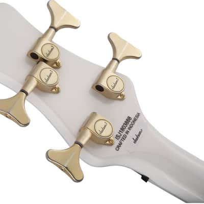 Jackson JS Series Spectra JS3 4-String Electric Bass Guitar - Snow White Finish image 4