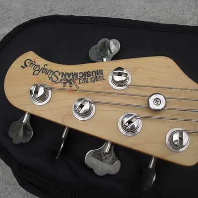 Musicman StingRay 5 string bass H 1993 Candy Red image 2