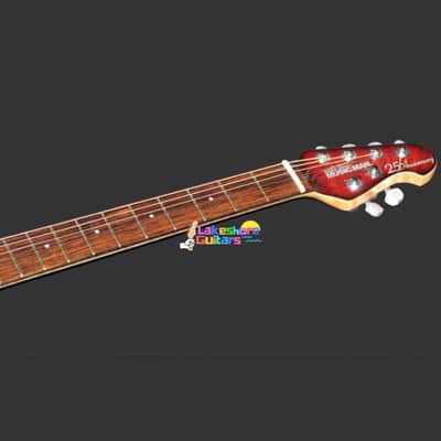 Ernie Ball Music Man 25th Anniversary- HH 2010 Red Burst image 6