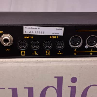 Opcode Studio 4 MIDI & SMPTE Interface (1992) image 10