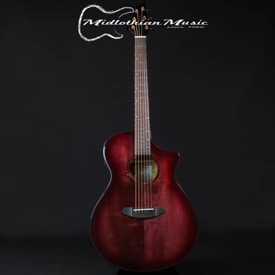 Breedlove ECO Collection - Pursuit Exotic S Concert CE - Acoustic-Electric Guitar - Pinot Noir Burst Finish image 1