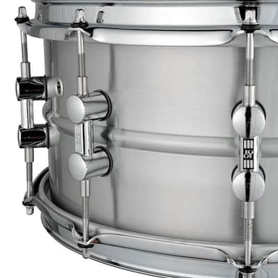 Sonor Kompressor 14"x5.75" Aluminum Snare Drum - Polished Aluminum Finish image 4