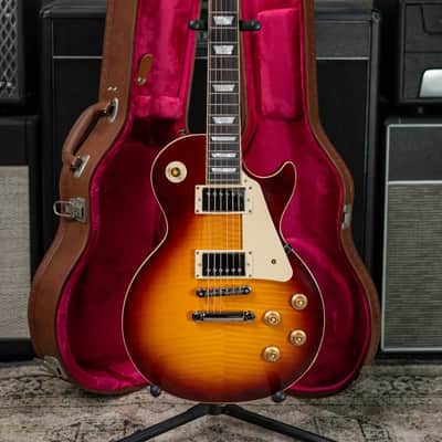 Epiphone 1959 Les Paul Standard Reissue Electric Guitar - Deep Cherry Sunburst with Hardshell Case image 14