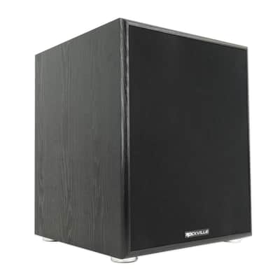 Rockville Rock Shaker 12" Inch Black 800w Powered Home Theater Subwoofer Sub image 1