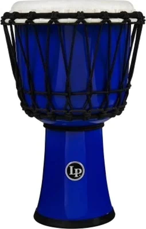 Lp 7-inch Rope Tuned Circle Djembe With Perfect-pitch Head - Blue image 1