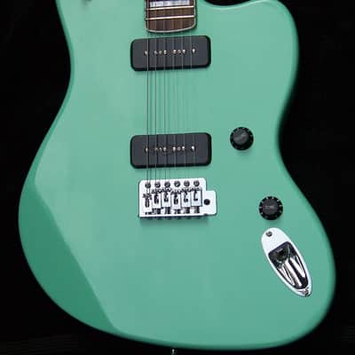 Custom Shop Surf Green+ 22 Fret Bound Ebony Pearl Inlay Neck+Treble Bleed Circuit+Matched Pair P-90's+Frets Leveled, Crowned and Polished for No Buzz and Low Action + Full Setup! image 2