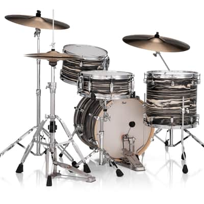 Pearl Decade Maple Artisan Limited Edition 4-pc. Bop Shell Pack With All Maple Shells, Satin Lacquer Finish Black Satin Marble image 4