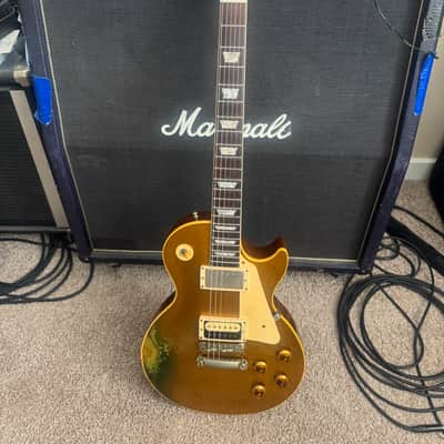 Gibson Les Paul “57” Reissue Custom Shop 1995 - Gold Top (natural wear/relic) image 2