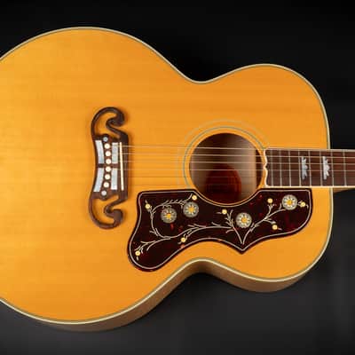 1998 Gibson SJ-200 Reissue - Antique Natural | USA Montana All Solid J-200 Jumbo Vintage Acoustic Guitar Good Wood Era Collector's Condition | OHSC image 4