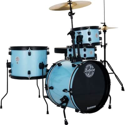 Ludwig Questlove Pocket Kit 4-piece Drum Set - Crystal Blue Sparkle image 2