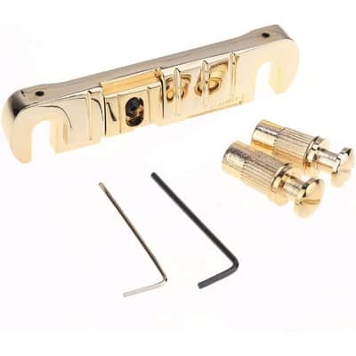 Adjustable Intonated Wraparound Bridge Tailpiece for Les Paul Style Electric Guitar image 2
