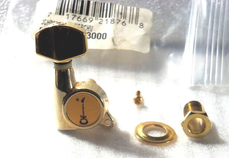 Charvel® Gold Logo Tuner~Single~10mm Peg Holes~Right Hand~Old Stock~Brand New image 1