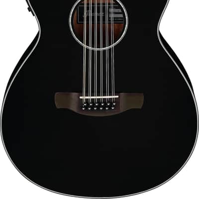 Ibanez AEG5012 12-String Grand Concert Acoustic-Electric Guitar, Spruce Top, Black image 8
