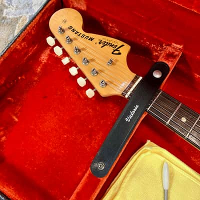 1971 Fender Mustang Competition Red with OHSC all original vintage electric guitar image 25