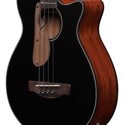 Ibanez AEGB24EBKH - 4 String Acoustic Electric Bass Guitar - Black High Gloss (AEGB24EBKH) image 5