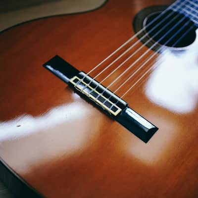 1970s Yamaha C-150 – Made in Japan | Vintage Amber Finish | Excellent Condition | Mature Classical Tone image 6