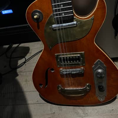 Postal 12 String Texas Fireball Burn Orange Birdseye Maple Lipstick & TV Jones Pickups New Video image 3