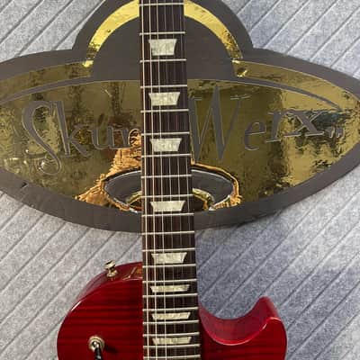 Gibson Les Paul Studio Plus KILLER TOP In-USA FretWerx Setup and Fret Polish - Wine Red image 7