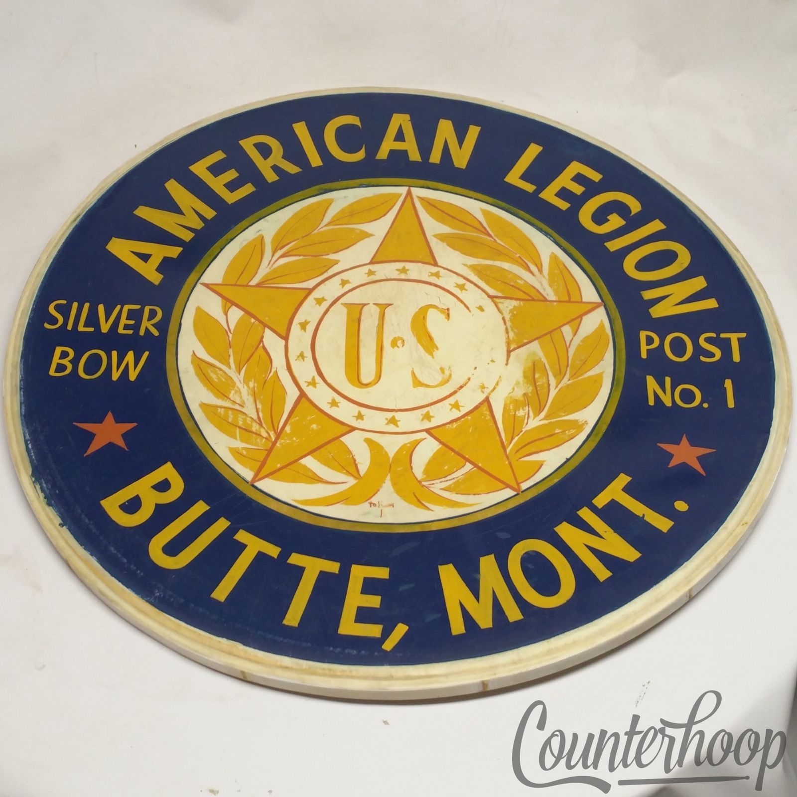 Leedy 28" Calf Skin Bass Drum Head Calfskin Maple Flesh Hoop 30s USA Concert/Set — main photograph