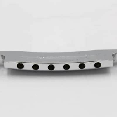 1980s Vintage Epiphone for Gibson Les Paul Stop Tailpiece Chrome image 4