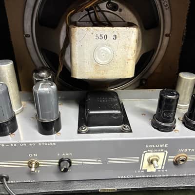 Supro Valco 51 Tube Amplifier 1950 - Taupe/Black Rare Color Combo image 6